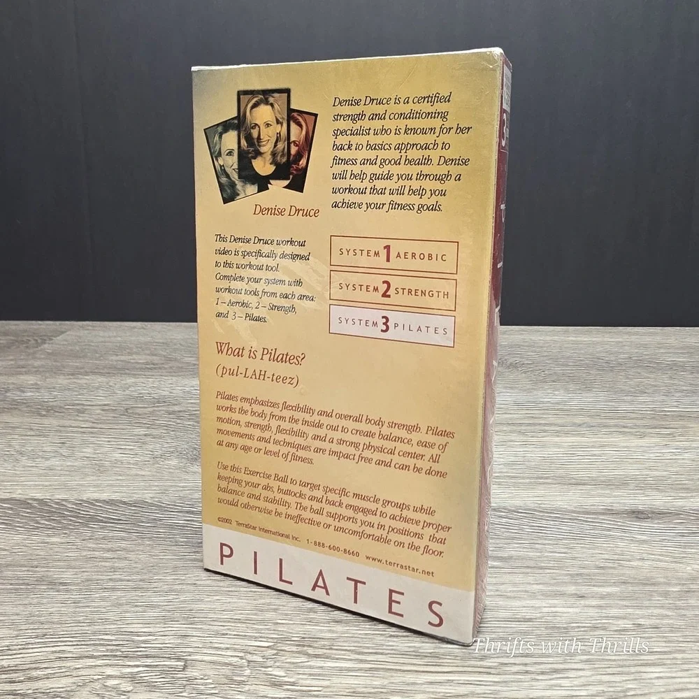 Exercise Ball Workout Video - VHS - System Three Pilates Beginner To Expert